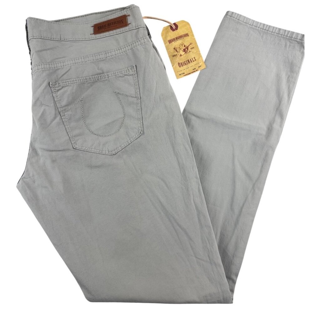 True Religion Womens 29 Brianna Pants Rare Vtg 2003 NWT Gray 90s Y2K Made-USA